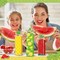 3 Pcs Summer Wood Table Block Sign Lemon Tabletop Decor Watermelon Wooden Tabletop Centerpiece Rustic Farmhouse Wooden Pineapple Decorations for Summer Home Kitchen Party Table Shelf